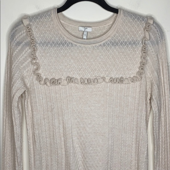 Joie | Wool Silk Ruffle Sweater - Picture 6 of 12